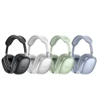 Wireless Stereo Headphone Hoco W35 Air Triumph V5.3 400mAh with Micro SD & AUX Ports and Control Buttons Silver