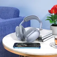 Wireless Stereo Headphone Hoco W35 Air Triumph V5.3 400mAh with Micro SD & AUX Ports and Control Buttons Blue