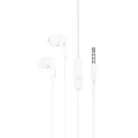 Hands Free Hoco M121 Bright Universal Earphones Hi-Fi Stereo 3.5mm White 1.2m