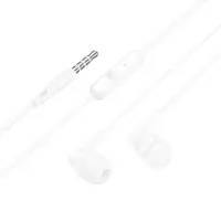 Hands Free Hoco M121 Bright Universal Earphones Hi-Fi Stereo 3.5mm White 1.2m