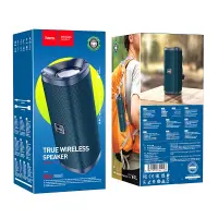 Wireless Speaker Hoco HC4 Bella TWS V5.0 2X5W IPX5 Built-in Microphone FM USB & AUX Port Micro SD Blue