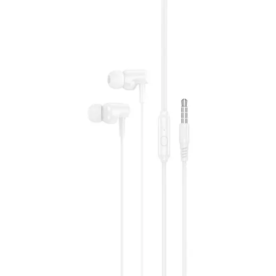 Hands Free Hoco M112 Story Universal Earphones Hi-Fi Stereo 3.5mm White 1.2m