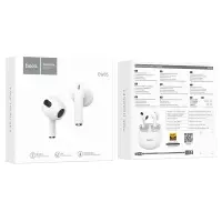 Wireless Hands Free Hoco EW35 Sonido V.5.3 250mAh with Master/Slave Switch and 4h Talk Time White