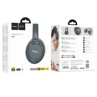 Wireless Stereo Headphone Hoco W37 Sound V5.3 500mAh AUX port Active Noise Cancellation Smoky Blue