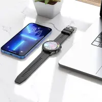 Smartwatch Hoco Y7 Pro IP67                with Call Function Silicon Band Metal Grey