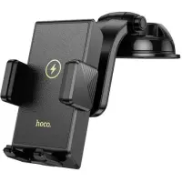 Car Mount Air Outlet Hoco HW22 Precious with Wireless Fast Charger up to 15W USB Black 4.5"-7"