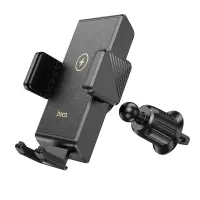 Car Mount Hoco HW21 Precious with Wireless Fast Charger up to 15W USB Black 4.5"-7"