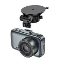 Windshield Cam Hoco DV6 1080p/30fps Full HD 200mAh Ultra Wide Angle Lens 140° 3" Display Park/Night Mode and Rear Camera 720P