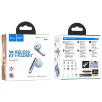 Wireless Hands Free Hoco EQ7 SnowflakeTWS V5.3 300mAh with Voice Assistant Activation 7h Talk Time and LED Display Blue