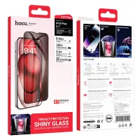Tempered Glass Hoco Premium Series A37 Plus 120CC Large Arc Edges 28° Privacy Angle Dustproof 0.4mm 3D Anti-Static for Apple iPhone 15 Plus