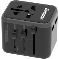 International Adapter And Charger Energizer TA637A  USN/CN AU UK EU  με 2XUSB-A 12W Black