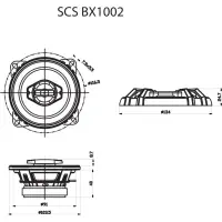 Car Speakers Sencor SCS BX1002 Diameter 10cm 60W