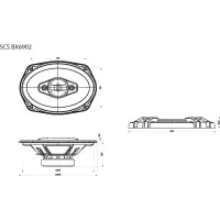 Car Speakers Sencor SCS BX6902 165 × 235 mm 105W