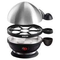 Sencor SEG 720BS 7 Place Egg Boiler with 3 Cooking Levels Inox Sencor SEG 720BS Black/Silver