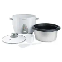 Electric Rice Steamer 1.5lt Stainless Steel Sencor SRM 1500WH White