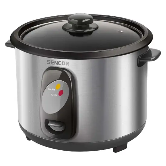 Electric Rice Steamer 1lt Stainless Steel Sencor SRM 1000SS Silver