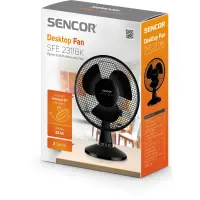 Table Fan Diameter 23cm Sencor SFE 2311BK Black