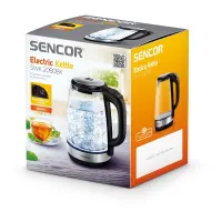 Electric Kettle 2lt with Temperature Selection 2200W Glass Sencor SWK 2090BK Black