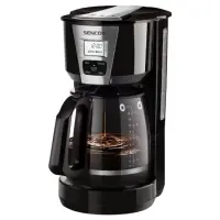 Filter Coffee Maker with LCD Screen1.8lt 1000W Sencor SCE 5070BK Black