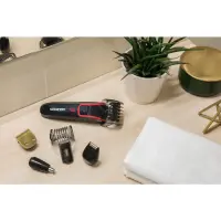 Rechargeable Hair Clipper & Trimmer with 4 Heads Sencor SHP 6201RD Red