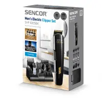 Rechargeable Hair Clipper & Trimmer Set 12 in 1 Direct Drive Sencor SHP 8305BK Black