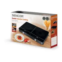 Portable Induction Hob Double 3500W 12-26cm Sencor SCP 4201GY Black