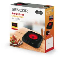 Portable Ceramic Single Hob 1200W 19 cm Sencor SCP 1763BK Black