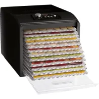Sencor SFD 6600BK Food Dehydrator with 12 Trays and 5 Preset Programs

