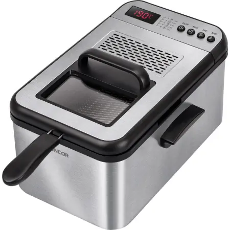 Oil Fryer Sencor SFR 8200SS with Temperature Control and Timer 3.2lt 2200W Silver