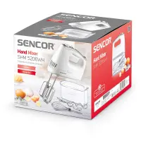 Hand Mixer 5 Speed ​​with 3 Turbo Parts 500W Sencor SHM 5206WH-EUE3 White