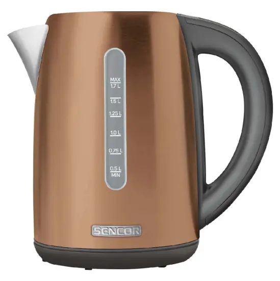 Electric Kettle 1.7lt with Temperature Selection 2150W Stainless Steel Sencor SWK 7706GD Gold