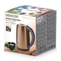 Electric Kettle 1.7lt with Temperature Selection 2150W Stainless Steel Sencor SWK 7706GD Gold