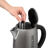 Electric Kettle 1.7lt with Temperature Selection 2150W Stainless Steel Sencor SWK 7708BK Black