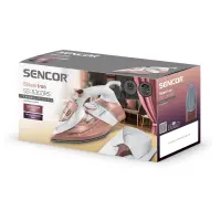 Steam Iron with Drip-Stop Ceramic Plate 3200W Sencor SSI 8300RS White/Pink