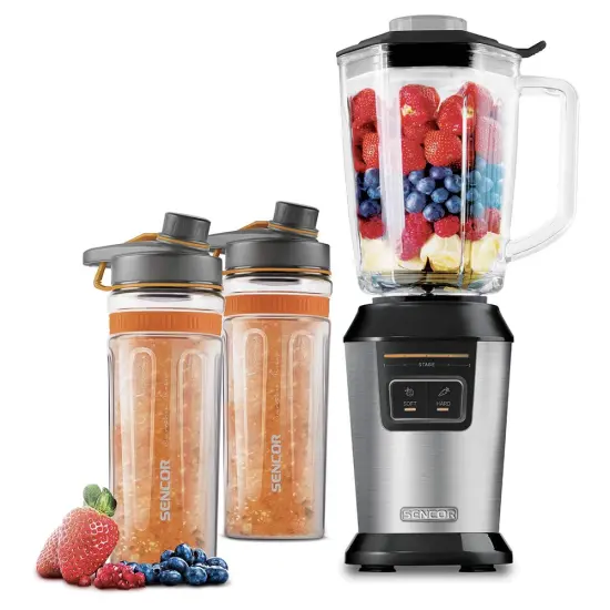 Blender Set Smoothie Maker 600ml 500W Sencor SBL 7550SS Silver