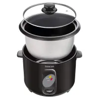 Electric Rice Steamer 1lt Stainless Steel Sencor SRM 1001BK Black