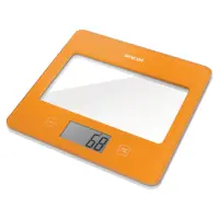 Kitchen Scale 5Kg LCD Screen UltraSlim Glass Sencor SKS 5033OR Orange