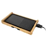 Table Electric Grill Preimium Bamboo 2 in 1 Sencor SBG 206BK