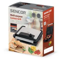 Electric Grill with Temperature Control 2000W Sencor SBG 3710SS Black/Silver