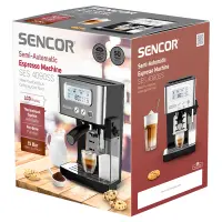 Espresso Machine Semi-automatic 15Bar 1,450W Sencor SES 4090SS Silver