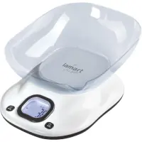 Kitchen Scale 10kg with 1lt Bucket LCD BANG Lamart LT7073 White