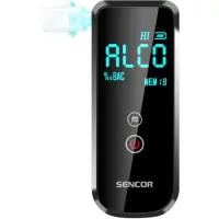 Sencor SCA BA10 Alcohol Tester with Digital LCD Display and Alarm