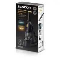 Rechargeable Handheld Vacuum Cleaner  High Performance HEPA 2200 mAh Sencor SVC 308BK Black