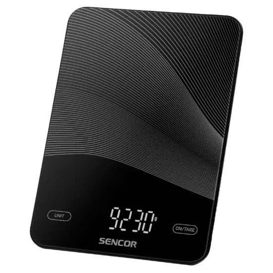 Rechargeable Kitchen Scale 10kg Led USB-C Sencor SKS 7700BK Black