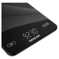 Rechargeable Kitchen Scale 10kg Led USB-C Sencor SKS 7700BK Black