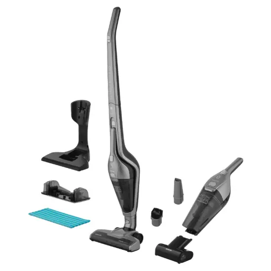 Cordless Stick Vacuum Cleaner 4-in-1 with Mop and Detachable Handheld Unit Sencor SVC 0618TI Black