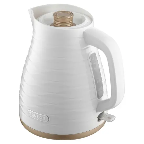 Electric Kettle 1,7lt 3D Pattern Design Sencor SWK 7500WH White