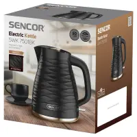 Electric Kettle 1,7lt 3D Pattern Design Sencor SWK 7501BK Black