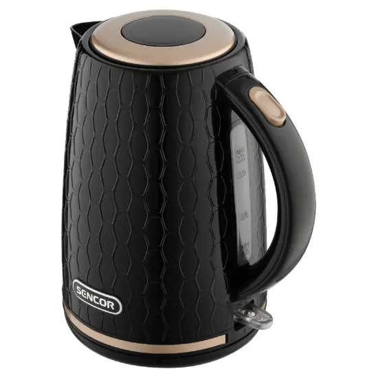 Electric Kettle 1,7lt 3D Pattern Design Sencor SWK 7201BK Black