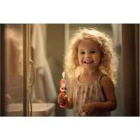 Electric Children's toothbrush
 with Colored Led Lighting IPX7 Sencor SOC 0811RS Red